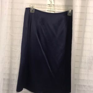 Kasper blue silk skirt ..lined
